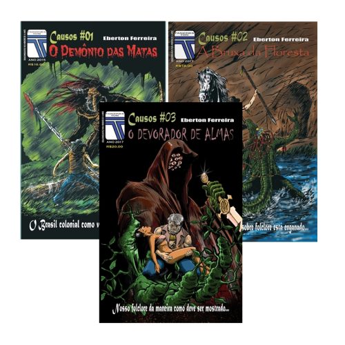 Combo com os 3 Primeiros Volumes da Série Causos