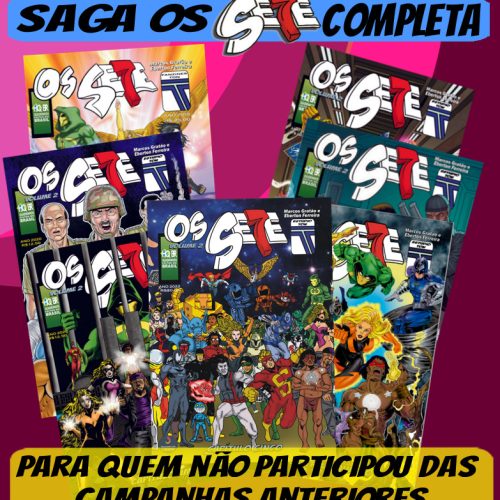 Combo SAGA COMPLETA Os SETE Volume 1 + Os SETE Volume 2 – Capítulos 00, 01, 02, 03, 04 e 05